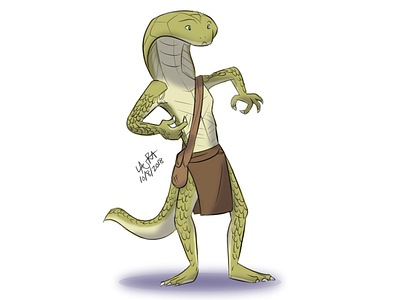 Dungeons and Dragons character drawing 2d character 2d drawing character characters. dandd dd dungeons and dragons my art snake snake people