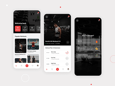 Gym and Fitness concept application