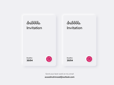 Two Dribbble Invites