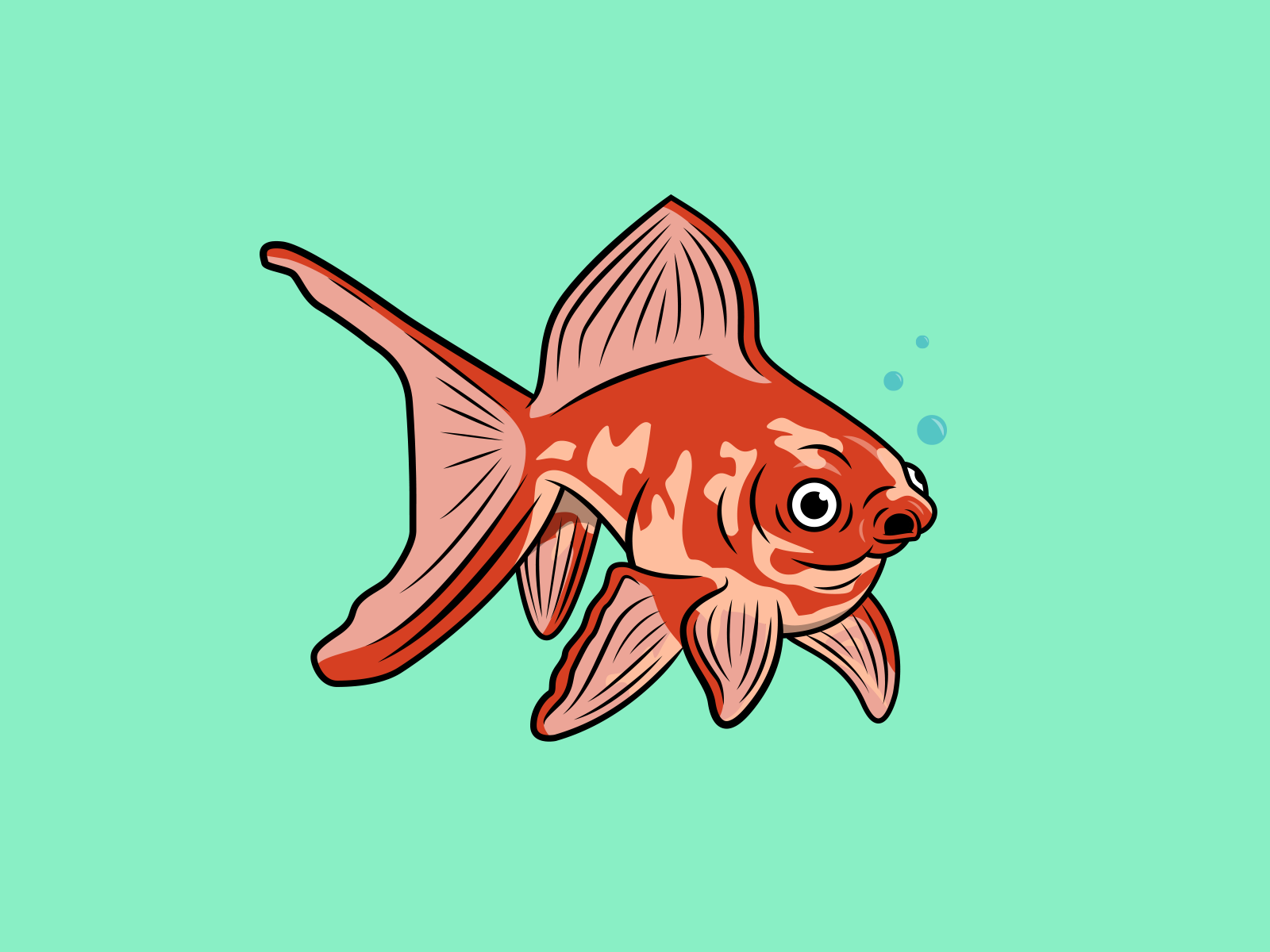 Goldfish Illustration By Jake Walker On Dribbble