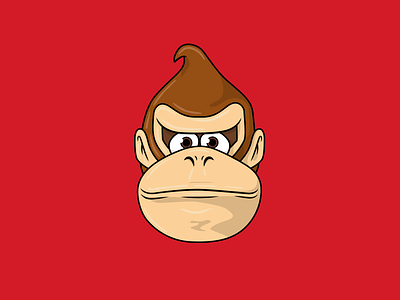 Donkey Kong Illustration ai character design design drawing icon illustration vector