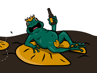 Barking Frog Illustration