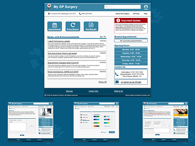 Telemedicine - Web Design ehealth illustration nhs telemedicine ui ux web design