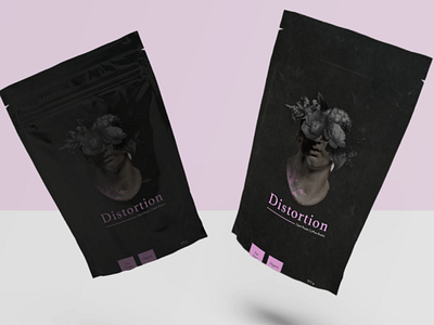 Distortion Package Design branding package design