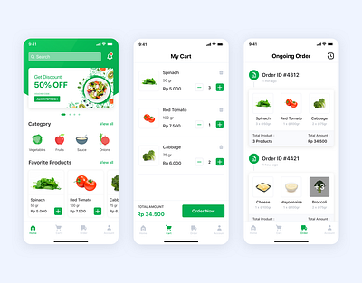 Healthy Food App design ios mobile app mobile app design mobile design mobile ui product design ui uiux ux