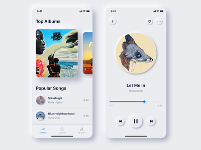 Neumorphic Music App