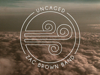 Uncaged band brown design graphic lines photography uncaged white zac
