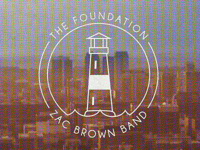 The Foundation band brown city design digital foundation graphic lighthouse lines photography white zac