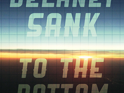 Delaney Sank Poster blue grain orange photography ranger sunset typography