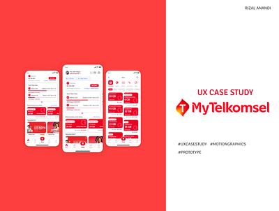 UX Case Study MyTelkomsel App app design ios mobile ui mytelkomsel telkomsel ui uxui