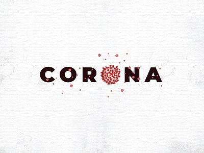 Corona corona coronavirus typography viral virus