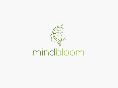 mindbloom bloom design icon identity logo mind mindbloom minimalist logo typography