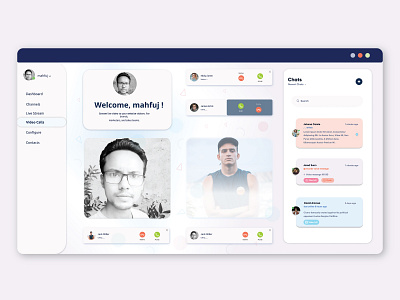 Dashboard Design dashboard design design video app video calling