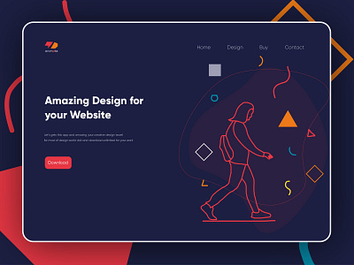 Hero Section Landing Page Design