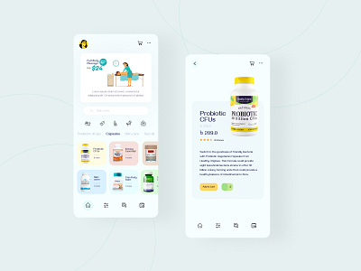 Body Massage App Design identity medical app ui ux