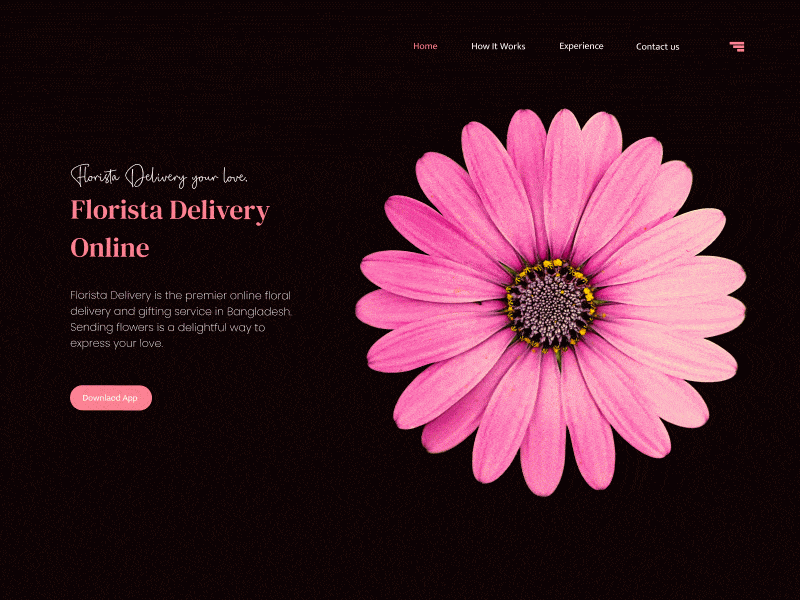 Flower Shop delivery design floral flower flower love ui