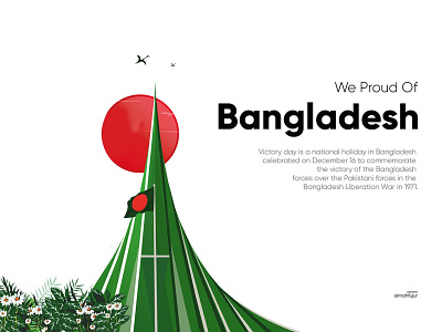Victory Day bangladesh freedom header illustration illustration jatiyo smriti soudho landing page illustration national martyrs memorial national monument poster victory day