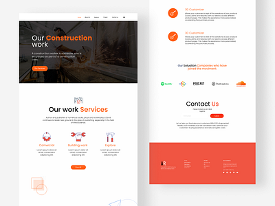 Construction Landing Page Design