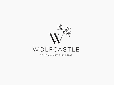 Wolfcastle Logo branding design flower graphic design identity illustration logo typography