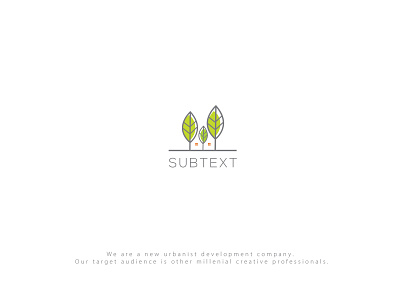 Subtext branding corporate branding icon identity illustration leaf leaf logo leaf urban logo u logo urban urban art urban home urban outfitters urban planning urban tree vector