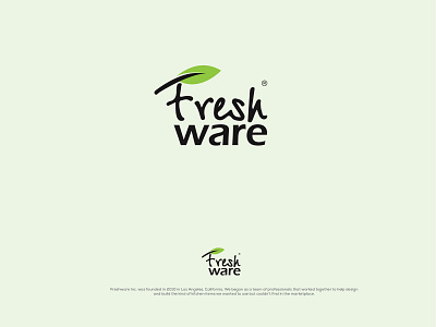 Fresh Ware brand branding design food food and beverage fresh fresh design fresh vegetable identity logo typography vegetable