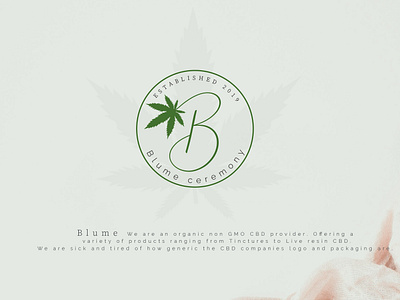 Blume - CBD company blume brand branding cbd cbd oil color concept corporate branding creative design icon identity illustration leaf logo typography