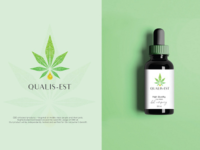 Qualis-Est branding cbd cosmetic design identity logo typography