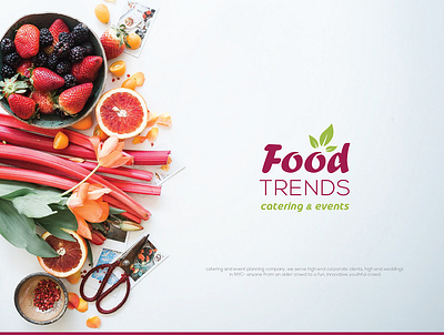 Food Trends Catering & events brand branding design food food and drink food app food event food truck foodie logo typography