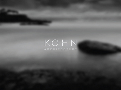 K O H N architechture architect architectural corporate branding identity logo typography