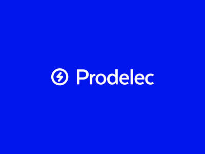 Prodelec Logo 2018 blue electricity logo mexico ray