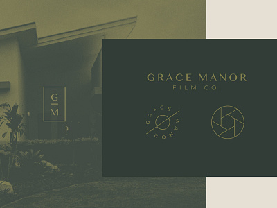 Grace Manor design illustration its free real estate logo monoline real estate type typography vector