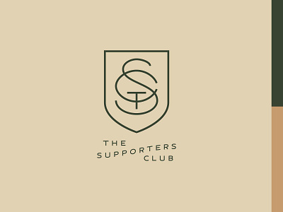 The Supporters Club 1/4 branding design illustration logo monoline simple type typography vector