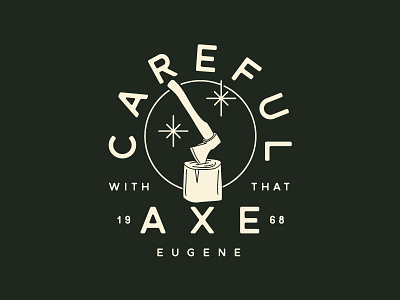 Careful... axe careful pink floyd simple type vector