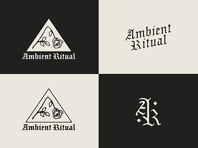 Ambient Ritual branding hand icon illustration logo monoline simple type typography vector vintage