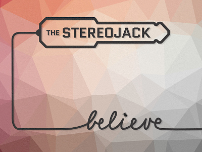 The Stereojack - Believe, single cover art music single trianglify