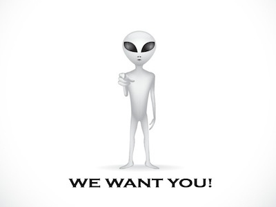 We want you - alien recruitment poster alien fun ufo