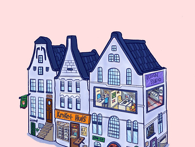 Amsterdam huis character characterdesign digital illustration digital painting emotion emotional design graphicdesign illustration illustrator procreate