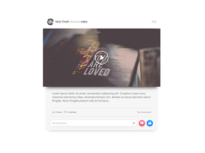 Social Post - Video Player