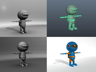 Spaceman 3D Render 3d model 3d render space man