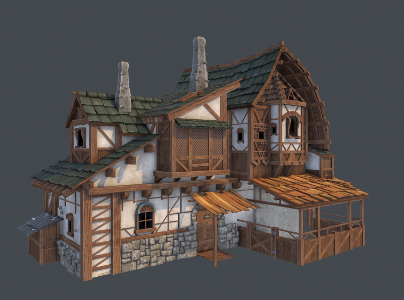 Low Poly House 3D Model by Supreme Animation Studio on Dribbble