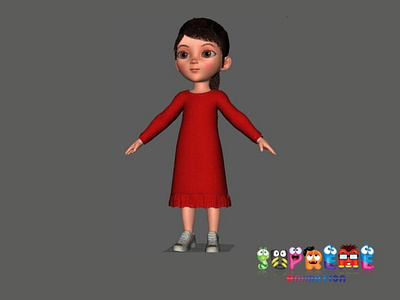 Girl 3D Character Model 3d character 3d modeling