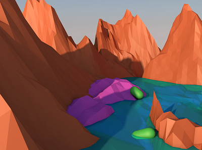 Low Poly Environment 3d enviroment low poly