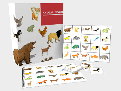 3D Animal Bingo 3d 3d animal bingo 3d animation animal bingo game kids productmodeling