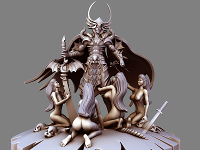 Devil King 3D Render 3d character 3dmodeling devil king render
