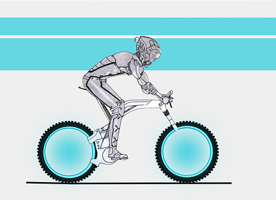 Cycle Rider Concept Sketch concept sketch cycleman sketch