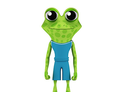 Frog 3D Render 3d frog 3d modeling 3d render