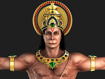 Hanuman 3D Model 3d character 3dmodeling