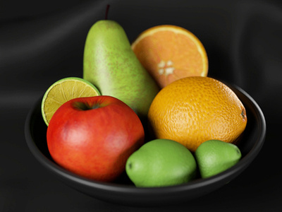 3d Fruits Render 3d fruits productmodeling render