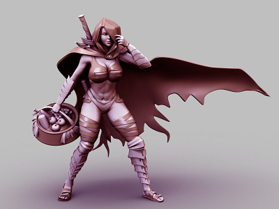 Warrior Women 3D Render 3d character 3dmodeling