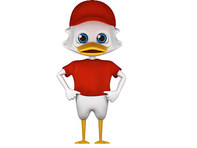 Donald Duck Render 3d character 3dmodeling render